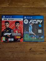 PS4 Games: F1 2020 & FC24, Online, 1 speler, Ophalen of Verzenden, Zo goed als nieuw