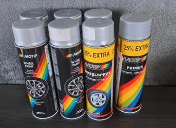 (NIEUW) 5X Motip Wheelspray Zilver beschikbaar voor biedingen