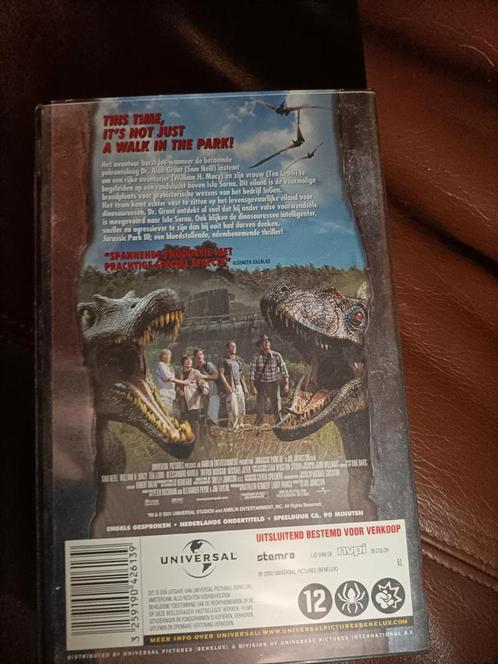 Jurassic Park III, Cd's en Dvd's, VHS | Film, Zo goed als nieuw, Actie en Avontuur, Vanaf 12 jaar, Ophalen