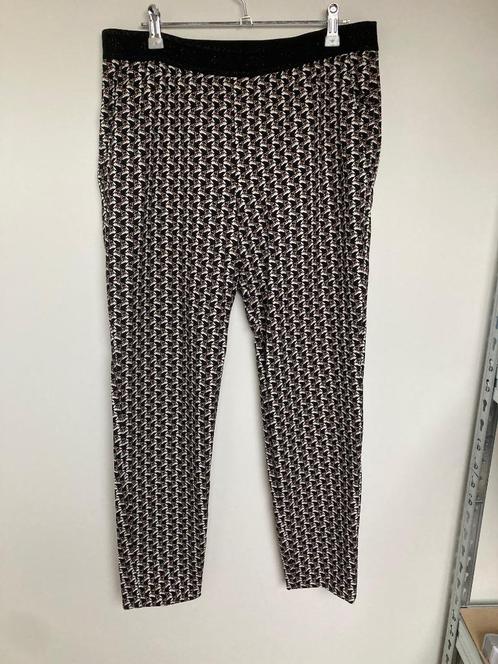 MarcCain pull on broek met print zwart maat 40/42, Kleding | Dames, Broeken en Pantalons, Zo goed als nieuw, Maat 38/40 (M), Zwart