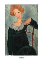 Amedeo Modigliani - Woman with Red Hair, 1917 - poster, Ophalen of Verzenden