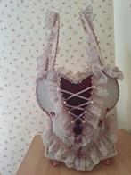 Zeer mooie schemerlamp in corsetuitvoering!, Ophalen of Verzenden, Zo goed als nieuw