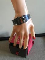 Uno de 50 armband (172) met tuigleer, Ophalen of Verzenden, Nieuw, Zilver, Overige materialen