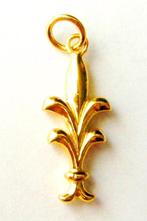 925 zilver Lelie hanger, verguld 22 karaat, Ophalen, Zilver, Hanger, Verguld