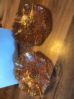 Marigold Carnival Glass schaaltjes (2), Ophalen of Verzenden