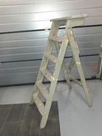 oude houten schilderstrap, Ophalen