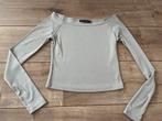 Frankie & Liberty ZGAN longsleeve zilvergrijs boothals 164, Ophalen of Verzenden, Zo goed als nieuw, Meisje, Shirt of Longsleeve