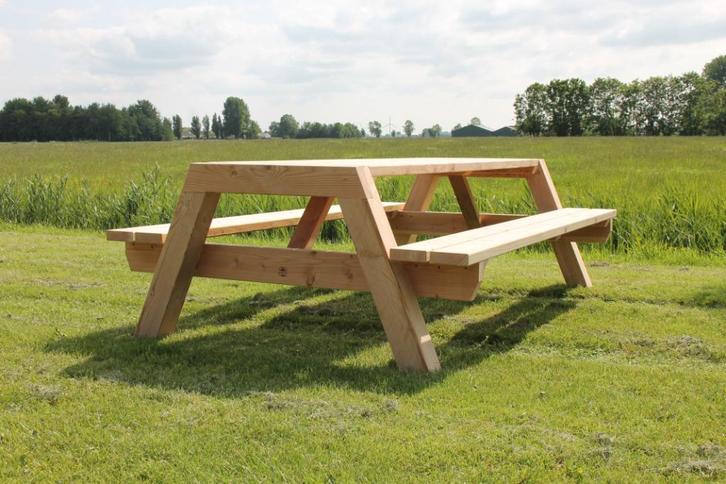 Picknicktafel REX, Tuin en Terras, Picknicktafels, Nieuw, Rechthoekig, Hout, Ophalen