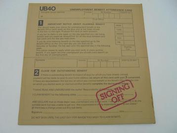 Reggae vinyl retro UB40 Signing Off (LP214)  beschikbaar voor biedingen