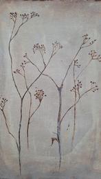 Japandi Schilderij sober stoer natuur bloemen, Ophalen of Verzenden