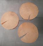 3 boomstam bijzettafeltjes, Ophalen, Minder dan 45 cm, Minder dan 55 cm, Gebruikt