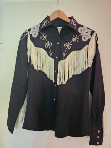 Unieke vintage cowboy blouse beschikbaar voor biedingen