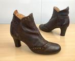 Air Step leer bruine enkellaarsjes met hakje maat 39, Bruin, Lage of Enkellaarzen, Ophalen of Verzenden, Air Step