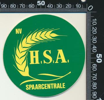 Sticker: HSA Spaarcentrale beschikbaar voor biedingen