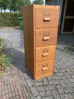 houten archief kast, Ophalen, Minder dan 50 cm, Gebruikt, 100 tot 150 cm