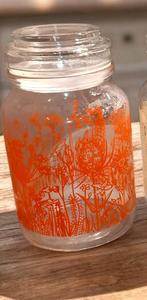 Vintage Douwe Egberts Voorraadpot, Gebruikt, Schaal, Rond, Ophalen of Verzenden