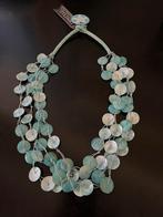 Nieuwe schelpenketting in de kleur blauw, Ophalen of Verzenden, Zo goed als nieuw, Blauw, Overige materialen