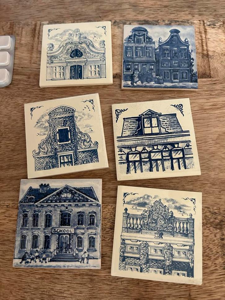 KLM Business Class Onderzetters (Set), Antiek en Kunst, Antiek | Wandborden en Tegels, Ophalen