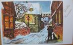 Gelukkig nieuwjaar - stadsomroeper met hoorn en hond - 1962, Verzenden, 1960 tot 1980, Gelopen, Overige thema's