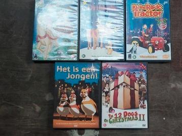 Dvd's voor kinderen kerst 5 stuks beschikbaar voor biedingen