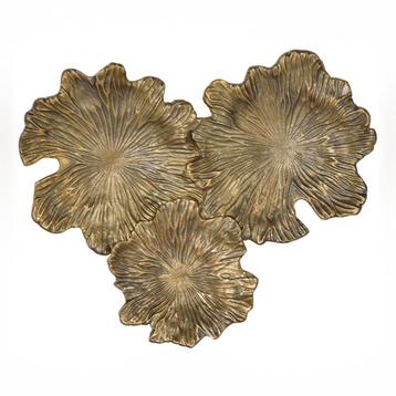 Nieuw WANDPANEEL 53x44 Aluminium goud/brons wanddecoratie beschikbaar voor biedingen