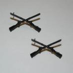 Kraagspiegel,Set,US,Army,Infanterie,Subdued,Zwart,Black, Verzenden, Landmacht, Amerika, Embleem of Badge