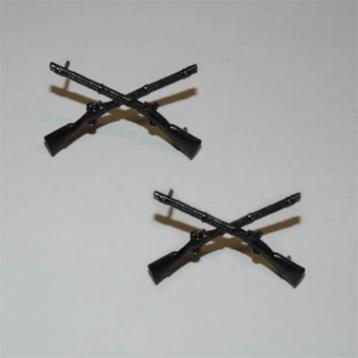 Kraagspiegel,Set,US,Army,Infanterie,Subdued,Zwart,Black beschikbaar voor biedingen