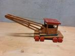 Vintage Jumbo houten hijskraan jaren '60, Ophalen of Verzenden, Gebruikt, Duw- of Trekspeelgoed