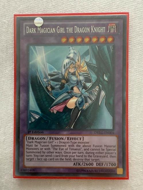 Dark Magician Girl the Dragon Knight yugioh Secret Rare, Hobby en Vrije tijd, Verzamelkaartspellen | Yu-gi-Oh!, Zo goed als nieuw