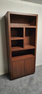 Vakkenkast Brussel Walnoot - 90cm breed, Ophalen, Modern/mangohout, Met deur(en), Info@meubeloutletmeppel.nl