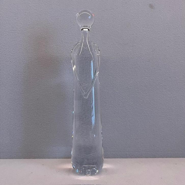 Handgeblazen glazen beeld – abstracte figuur – 23,5 cm hoog, Verzamelen, Beelden en Beeldjes, Zo goed als nieuw, Mens, Ophalen of Verzenden