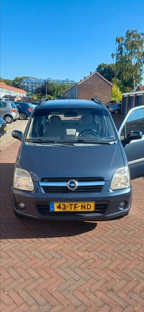 Opel Agila 1.2 16V Twinport 2006 Grijs, Auto's, Opel, Particulier, Agila, Airconditioning, Dakrails, Elektrische ramen, Metallic lak