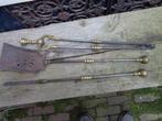 openhaard set antiek messing, Huis en Inrichting, Haarden, Ophalen of Verzenden, Vrijstaande haard, Houthaard