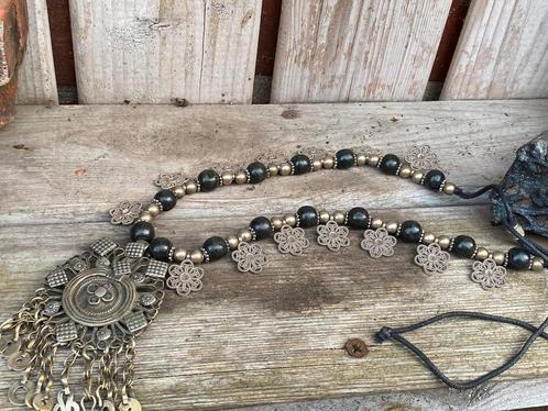 Super mooie antieke Afghaanse ketting., Sieraden, Tassen en Uiterlijk, Antieke sieraden, Ketting, Overige materialen, Ophalen of Verzenden