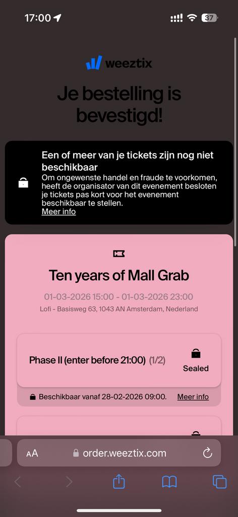 Mall grabb lofi 2 tickets, Twee personen
