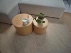Eikenhouten Salontafel Set - Westwing Collection, Huis en Inrichting, Tafels | Salontafels, Ophalen, Minder dan 50 cm, Minder dan 50 cm
