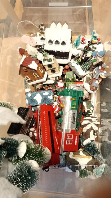 Heel leuk kerstdorp, doos vol!  beschikbaar voor biedingen