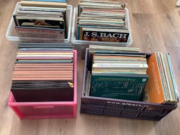 Grote verz. Klassieke LP's (ong 280)- vnl Bach incl 28 boxen beschikbaar voor biedingen