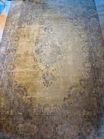 Netjes grijs/geel vloerkleed - 200x290 cm, Gebruikt, Beige, 200 cm of meer, Ophalen of Verzenden