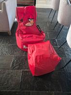 Zitzak angry birds met extra poef als voetenbank, Ophalen, Rond, Minder dan 50 cm