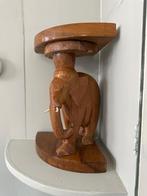 Antieke houten bijzettafel olifant, zonder olifantivoor!, Ophalen