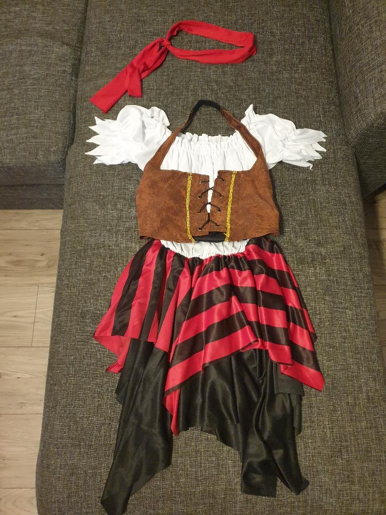 Piraten Meisjes Carnaval  NIEUW, Ophalen of Verzenden, Nieuw, 122 t/m 128, Meisje