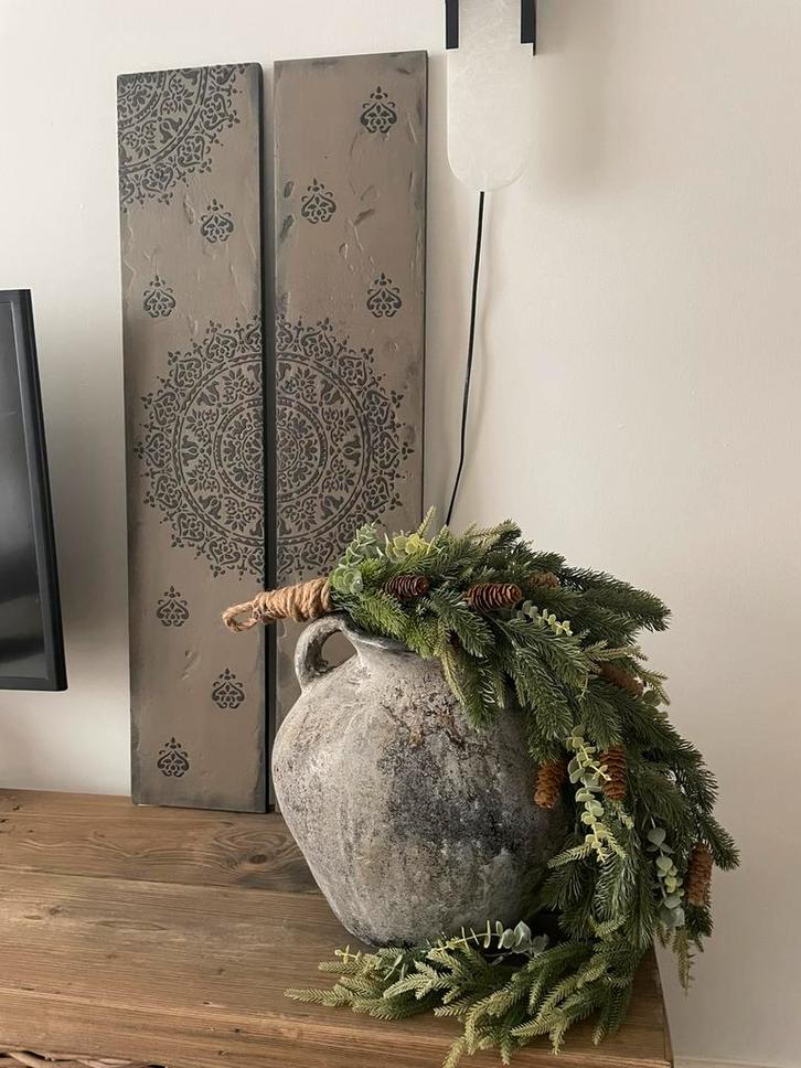 Houten panelen landelijk stoer sober, Huis en Inrichting, Woonaccessoires | Schilderijen, Tekeningen en Foto's, Zo goed als nieuw