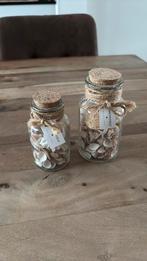 Countryfield 2 glazen potten met schelpen, Ophalen of Verzenden, Nieuw