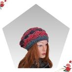 Handgemaakte Gehaakte Baret, Handgemaakt, Verzenden, Nieuw, Muts