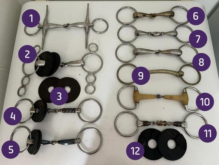 Pessoabit en andere Bitten en bitringen, Dieren en Toebehoren, Paarden en Pony's | Hoofdstellen en Tuigage, Gebruikt, Overige soorten