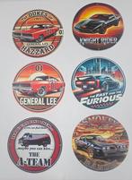 Metalen Borden 80/90s Mancave Thema - 20cm, Ophalen of Verzenden, Nieuw