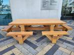 Picknicktafel 12-persoons. Douglas/lariks hout, Ophalen of Verzenden, Nieuw, Rechthoekig, Hout