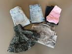Kledingpakket 8-delig denim en leggings maat 134/140, Ophalen of Verzenden, Gebruikt, Maat 134