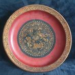 Chinese schaal van hout - buxus of rozenhout - 39 cm, Antiek en Kunst, Ophalen of Verzenden